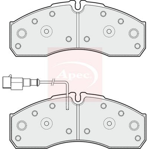 Apec Front Brake Pad Set fits Nissan Cabstar 2006-2013