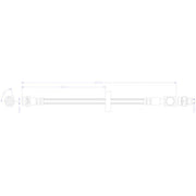 Juratek Brake Hydraulic Hose Line Rear fits Ford Transit V363 2013-2024 2.0 2.2