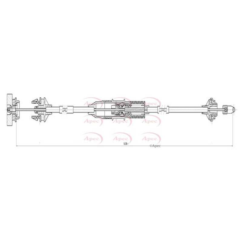 Apec Clutch Control Cable Pull fits Citroën Berlingo First 1997-2005 1.8 1.9