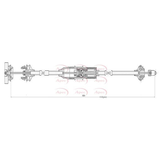 Apec Clutch Control Cable Pull fits Citroën Berlingo First 1997-2005 1.8 1.9