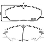 DON Front Brake Pad Set fits Hyundai H350 2015 on 2.5