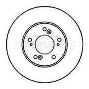 Borg & Beck Front & Rear Brake Discs & Pads fits Honda Integra 1993-2001 1.8