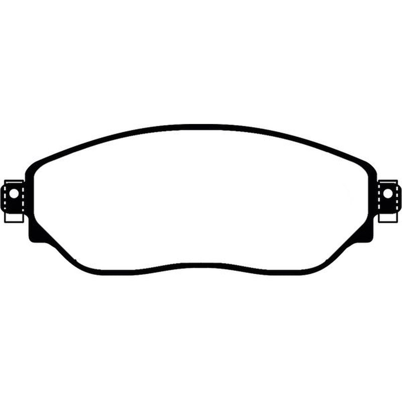 Abtex Front Brake Pad Set fits Fiat Talento 2016 on 1.6