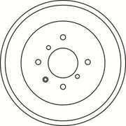Abtex Brake Drum Assembly Rear BDM2000