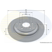 Comline 2 x Solid Brake Discs ADC4076