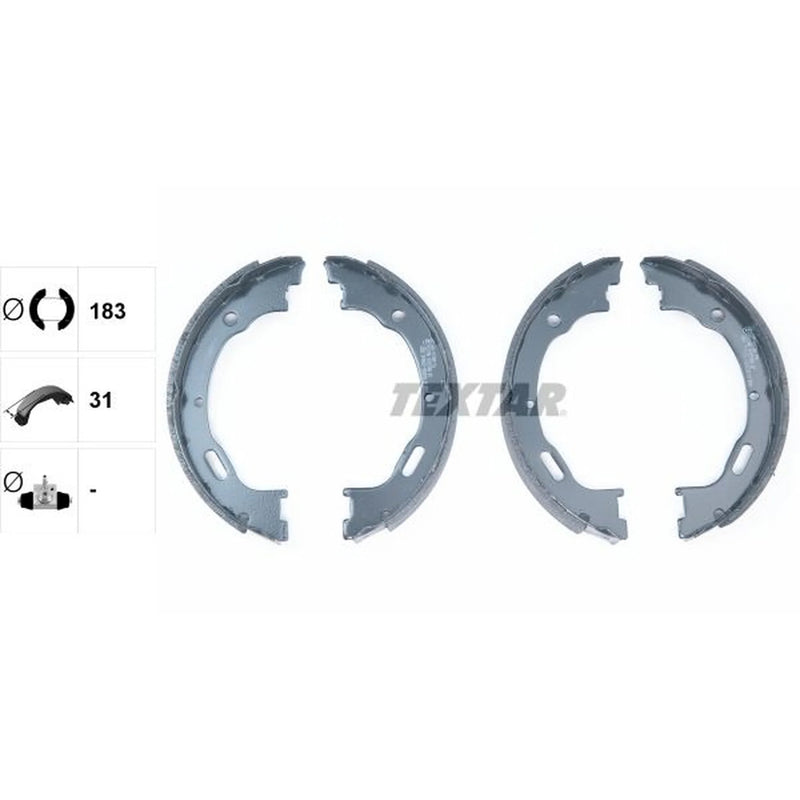 Textar Parking Brake Shoe Set 91057800