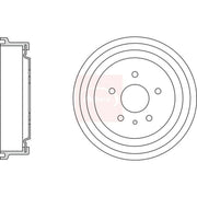 Apec Brake Drum Assembly Rear DRM9939