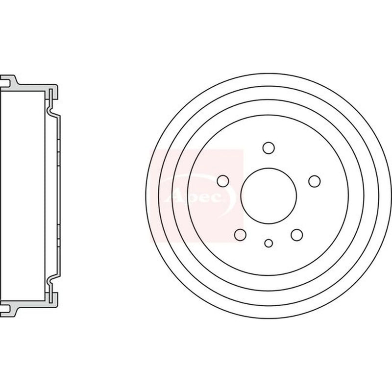 Apec Brake Drum Assembly Rear DRM9939