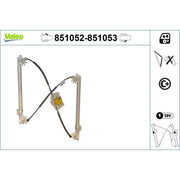 Valeo Electric Window Regulator Lifter Left Front 851052