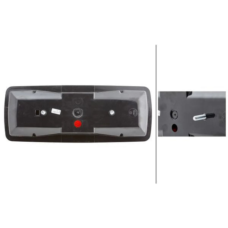 Hella Tail Light / Lamp R10W Right fits Man F9 1983-1986 15.192