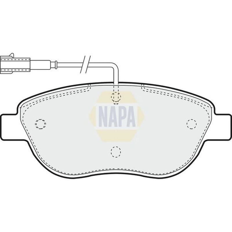 NAPA Front Brake Discs & Pads fits Fiat Grande Punto 2005-2010 1.3 1.4 1.6 1.9