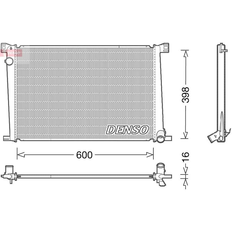 Denso Engine Radiator fits Mini Mini 2006-2015