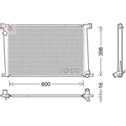 Denso Engine Radiator DRM05007