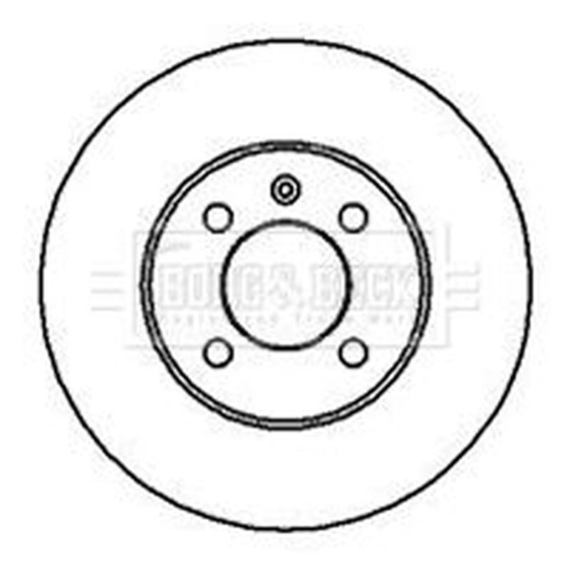 Borg & Beck Front & Rear Brake Discs & Pads fits VW Golf 1993-1999 1.8 1.9