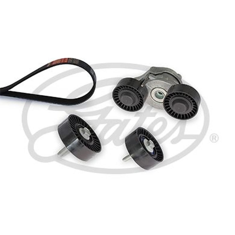 Gates V-Ribbed Belt Set fits Jaguar E-Pace 2017-2018 2.0