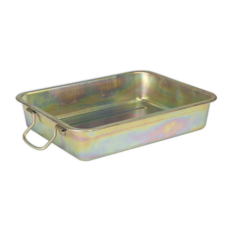 Sealey Metal Drain Pan 9L DRPM1 Sealey - Dynamic Drive