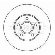 Borg & Beck Front & Rear Brake Discs & Pads fits Volvo V40 2013-2019