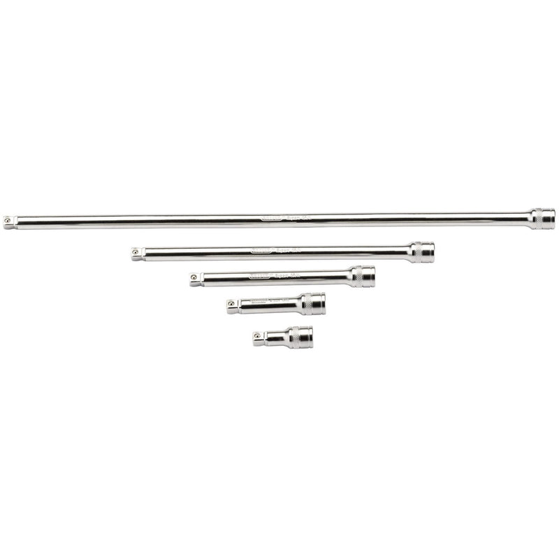 Draper Wobble Extension Bar Set, 3/8" Sq. Dr., Micro Satin Chrome (5 Piece) Draper - Dynamic Drive