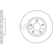 Fahren 2 x Vented Brake Discs fits Mazda 6 2007-2013 1.8 2.0 2.2 2.5