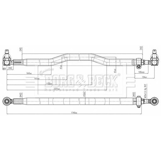 Borg & Beck Inner Rack End Right Joint BTR33269