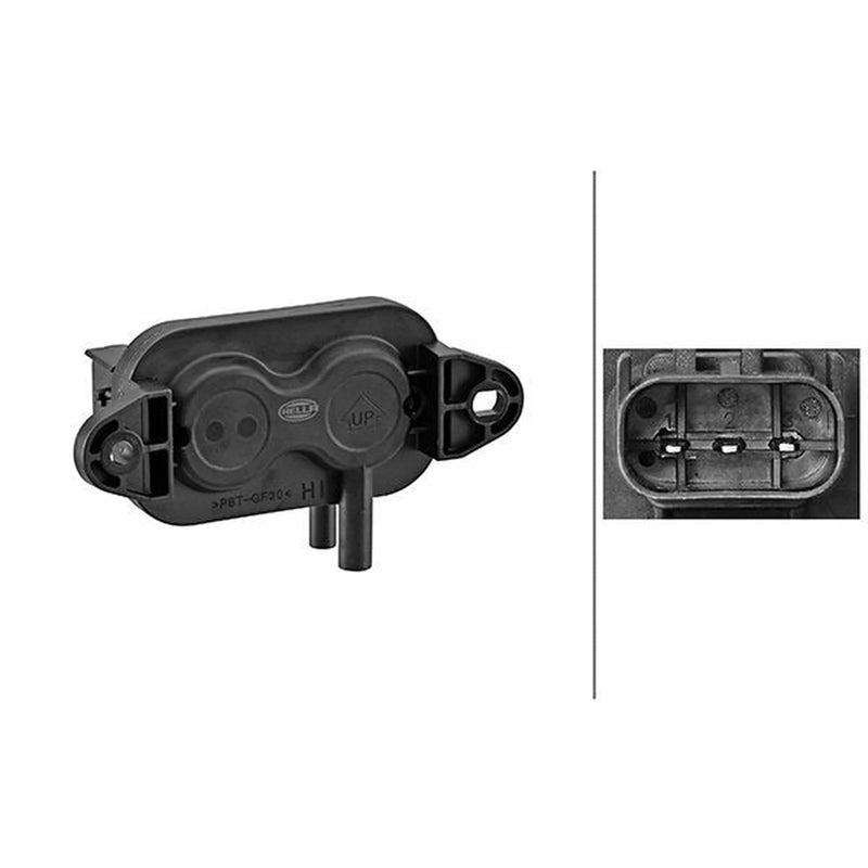 Hella Exhaust Pressure Sensor fits Volvo B10 1978-2003