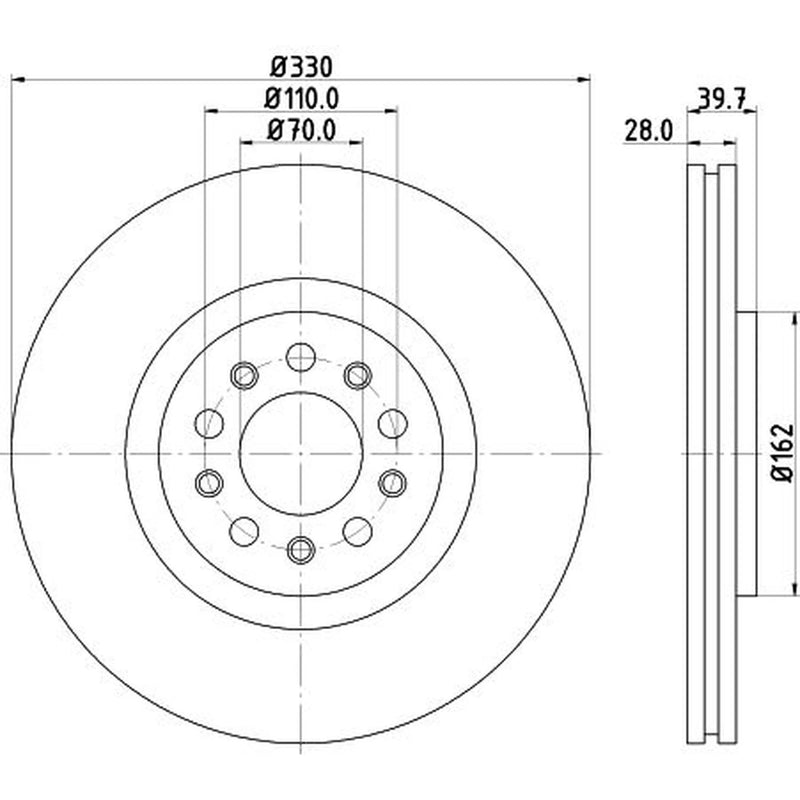 Mintex Front & Rear Brake Discs & Pads fits Alfa Romeo Giulietta 2010-2020