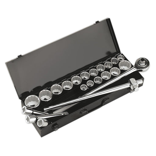 Sealey Premier Premier Socket Set 3/4"Sq Drive 12-point 22pc AK259/CRV Sealey Premier - NN4 Online 