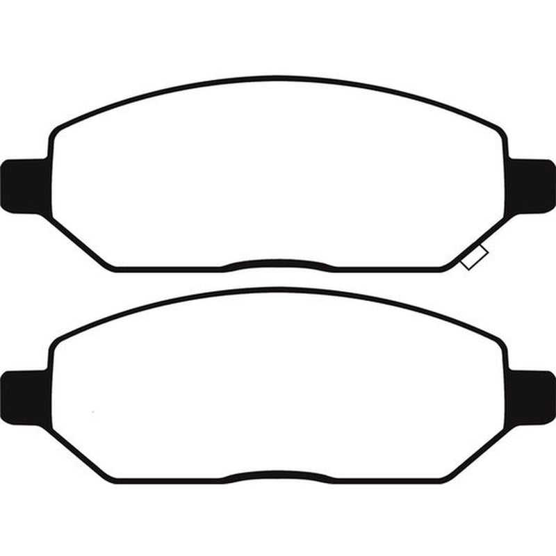 Abtex Front Brake Pad Set fits Opel Karl 2015-2019 1.0