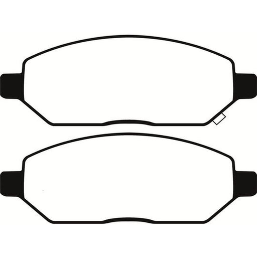 Abtex Front Brake Pad Set fits Opel Karl 2015-2019 1.0