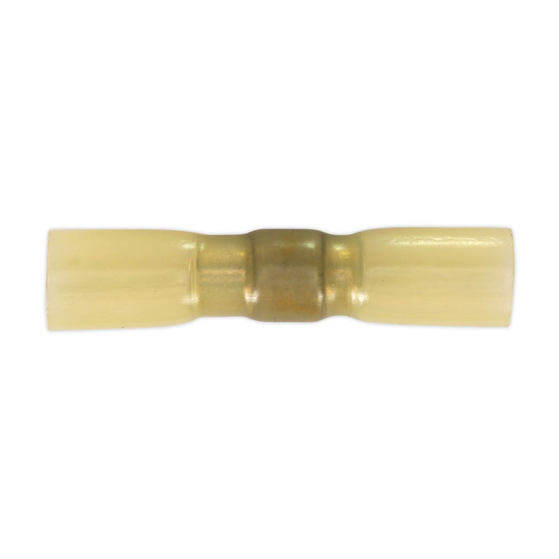 Sealey Heat Shrink Butt Connector with Crimp & Solder Yellow Pack of 25 HSSB25Y Sealey - Dynamic Drive