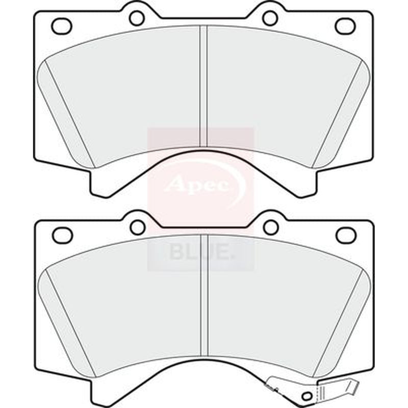 Apec Front Brake Pad Set fits Toyota Land Cruiser 200 2007-2008 4.5