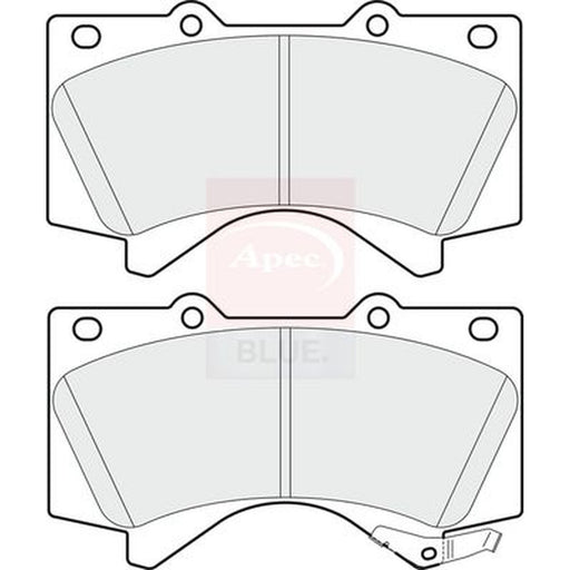 Apec Front Brake Pad Set fits Toyota Land Cruiser 200 2007-2008 4.5