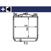 Mahle Engine Radiator fits Suzuki Swift 1989-2005 1.0 1.3