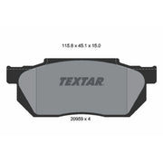Textar Front Brake Pad Set 2095901