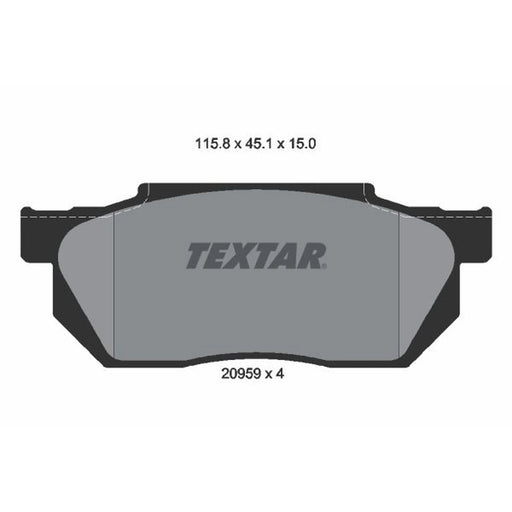 Textar Front Brake Pad Set 2095901