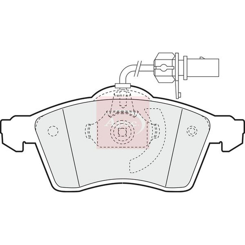 Apec Front Brake Pad Set fits VW California T4 Camper 1994-2003 1.9 2.4 2.5