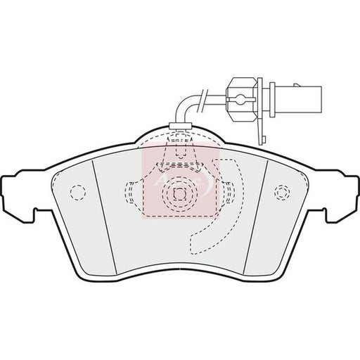 Apec Front Brake Pad Set PAD1182