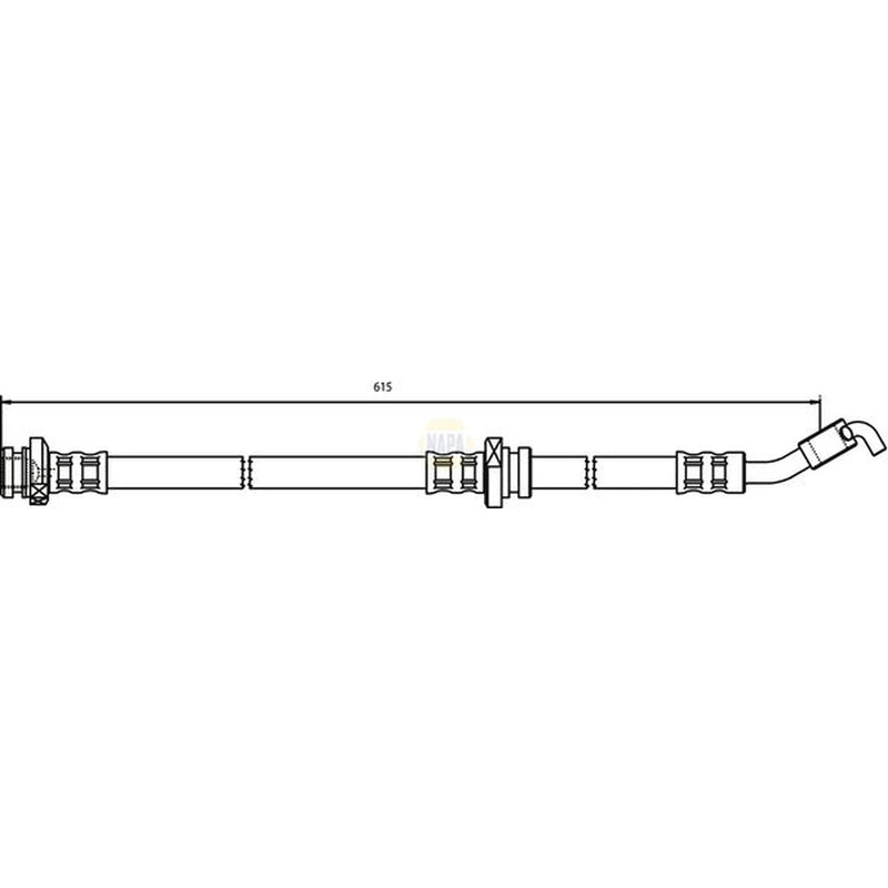 NAPA Brake Hydraulic Hose Line Front Right NBH1221