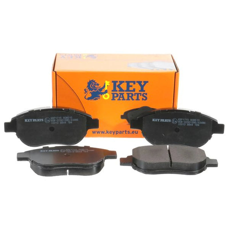 Key Parts 4 x Front Brake Pad Set fits Citroën Berlingo First 1999-2011 1.6 2.0