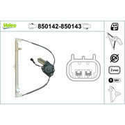 Valeo Electric Window Regulator Lifter Left Front 850142