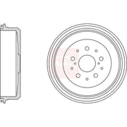Apec Brake Drum Assembly Rear DRM9997