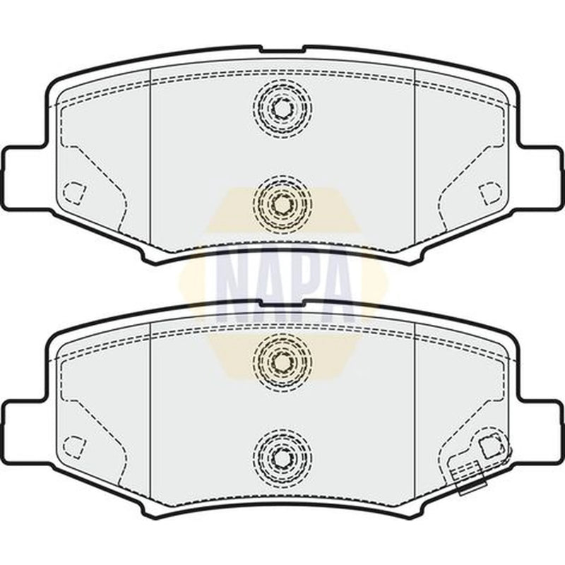 NAPA Rear Brake Pad Set fits Dodge Nitro 2006-2012 2.8 3.7