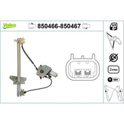 Valeo Electric Window Regulator Lifter Right Front 850467