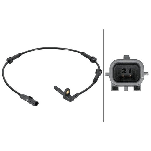 Hella ABS Wheel Speed Sensor Front fits Renault Captur I 2013-2019
