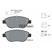 Textar Front Brake Pad Set 2370901