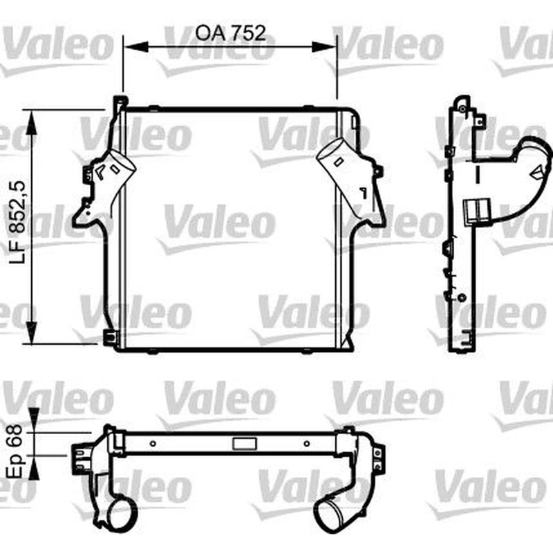 Valeo Intercooler (Charge Air Cooler) 818781