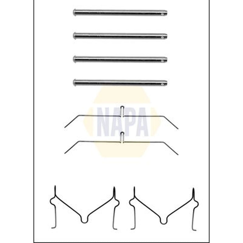 NAPA Brake Pad Accessory Fitting Kit Front fits Toyota Hilux II SUV 1989-1998