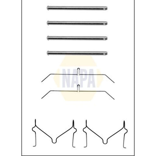 NAPA Brake Pad Accessory Fitting Kit Front fits Toyota Hilux II SUV 1989-1998