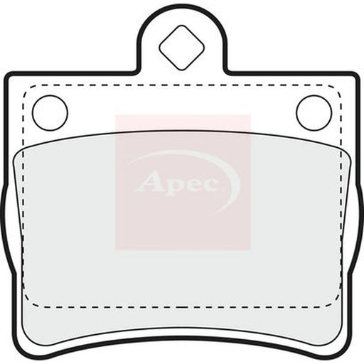 Apec Rear Brake Solid Discs & Pads fits Mercedes-Benz C-Class 1993-2000
