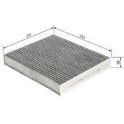 Bosch Cabin Air Filter (Pollen Filter) fits Porsche Panamera 2009-2016